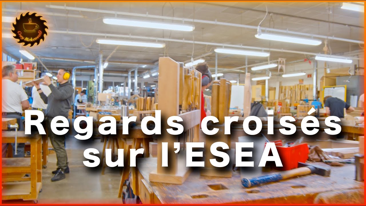 Atelier d’ébénisterie de l’ESEA sur la miniature de la vidéo « Regards croisés sur l’ESEA »